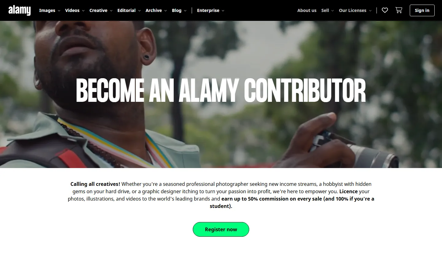 Alamy Become an Alamy Contributor