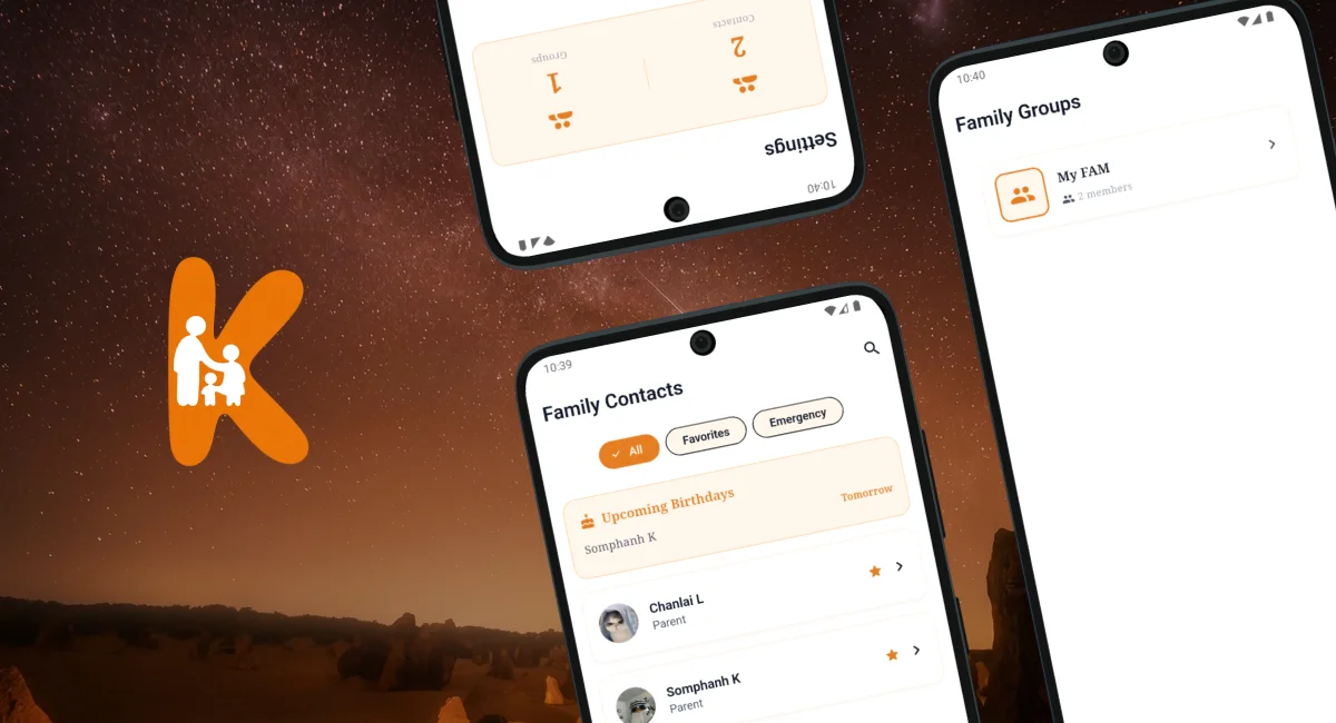 Kobkua - Private Family Contact Manager