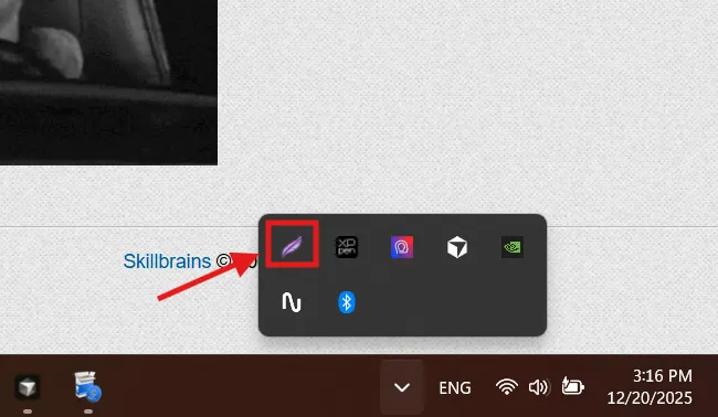 Lightshot icon in system tray