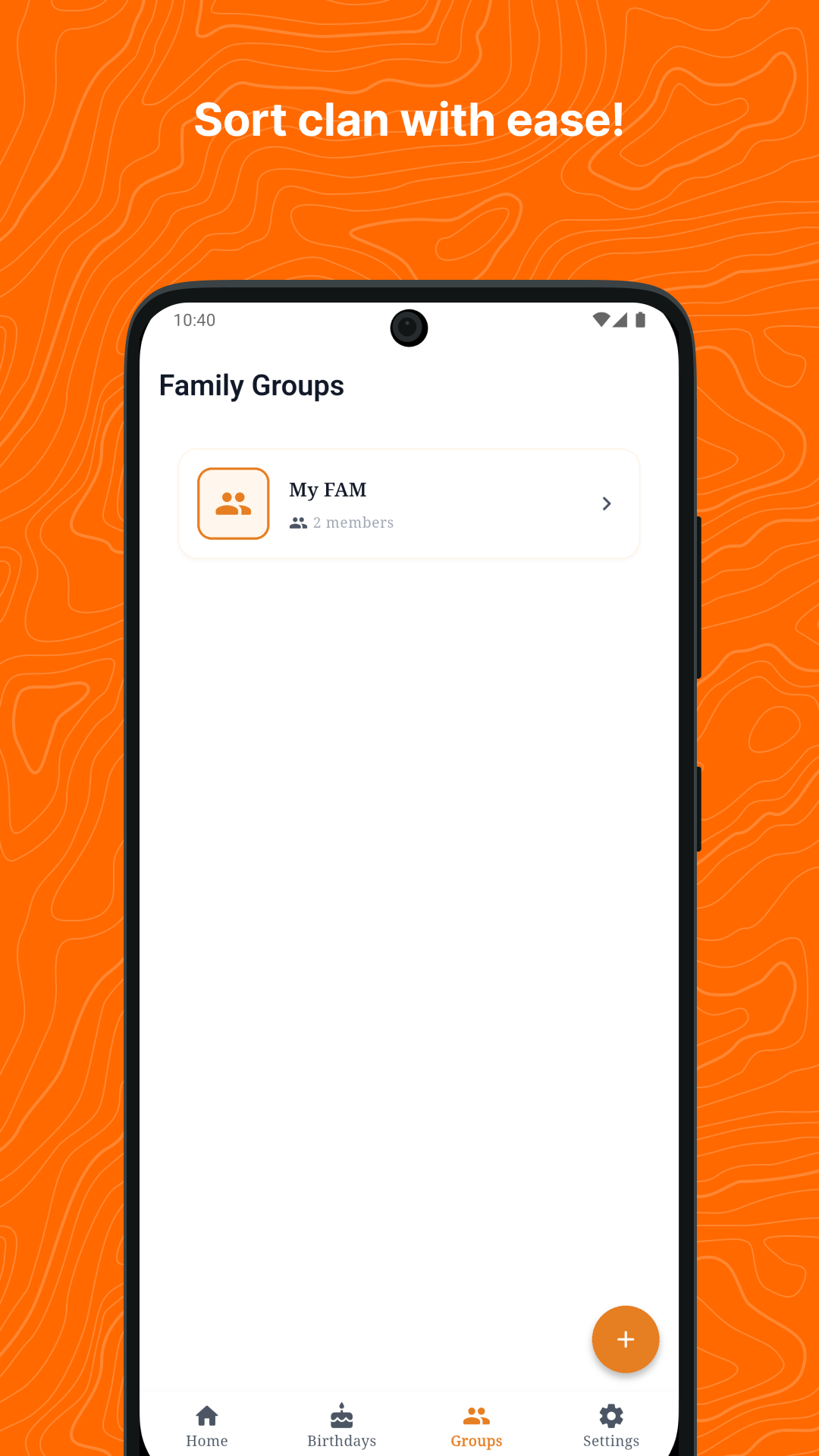 Screenshot design 3 — Sort clan with ease!